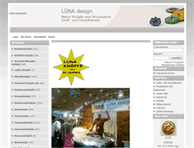 Tablet Screenshot of luena.de